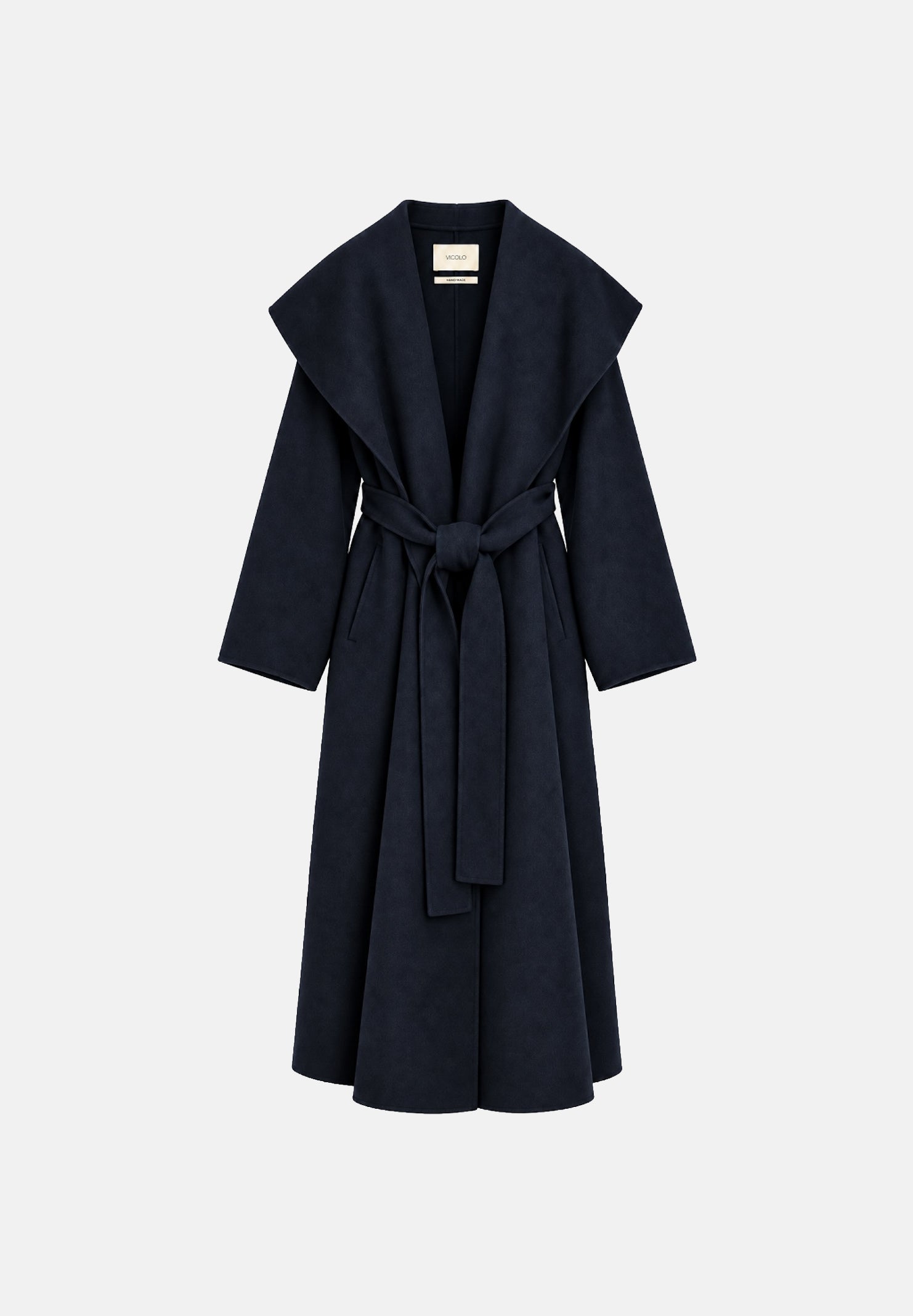 VICOLO Cappotto lungo in misto lana  blu da donna TAC0008 A89 VICOLO 
