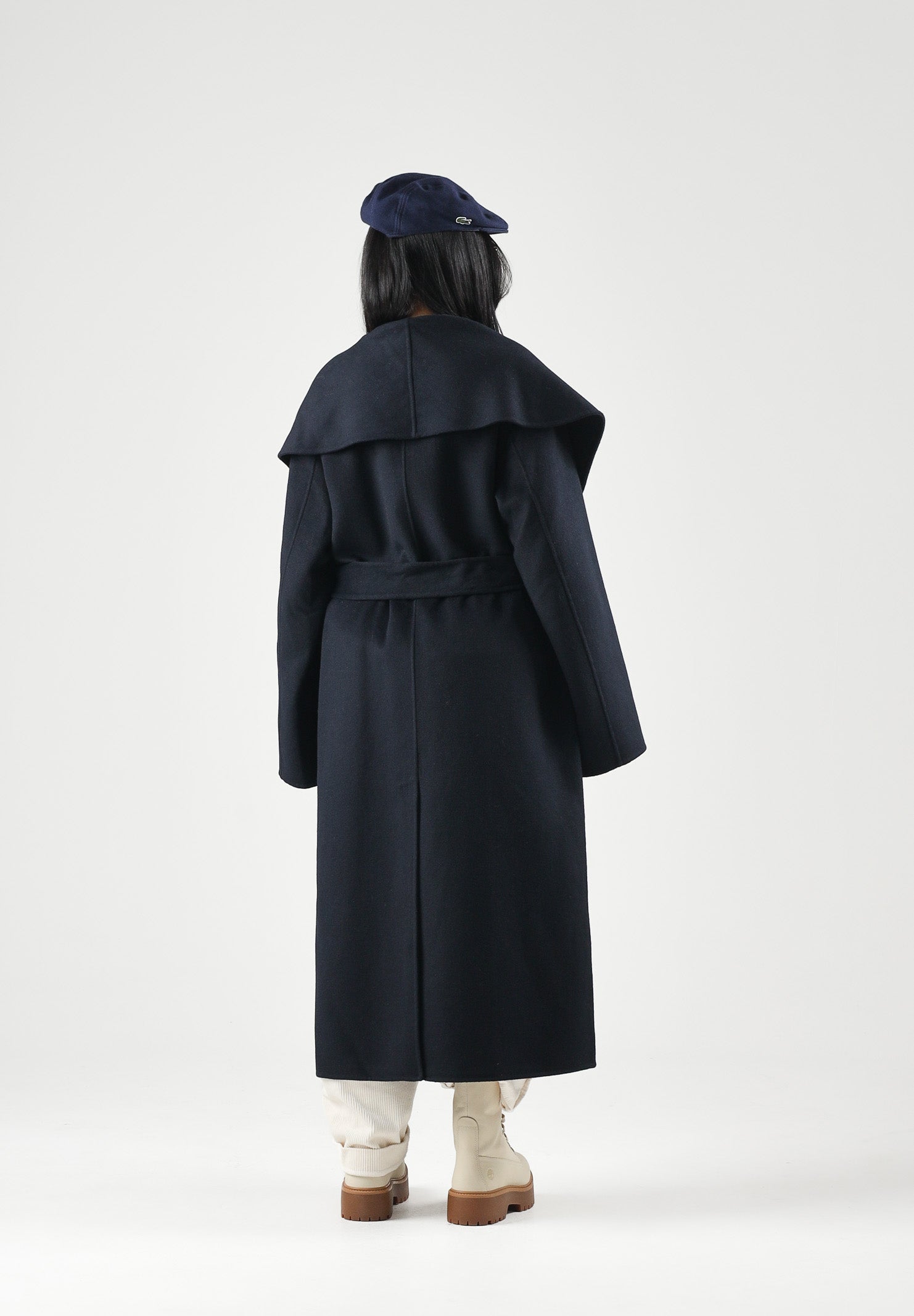 VICOLO Cappotto lungo in misto lana  blu da donna TAC0008 A89 VICOLO 
