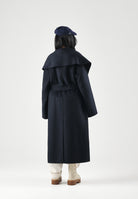 VICOLO Cappotto lungo in misto lana  blu da donna TAC0008 A89 VICOLO 