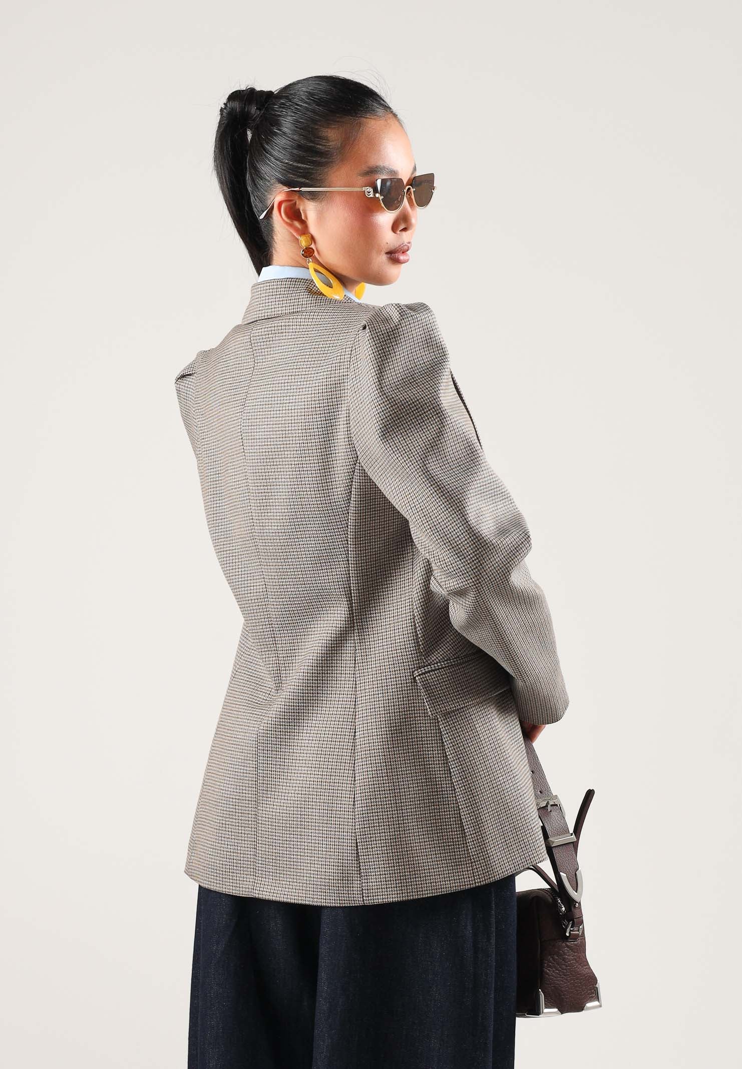 VICOLO Giacca-blazer IN TWEED marrone-beige da donna TAC0168 ACFBLU VICOLO 