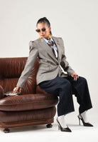 VICOLO Giacca-blazer IN TWEED marrone-beige da donna TAC0168 ACFBLU VICOLO 