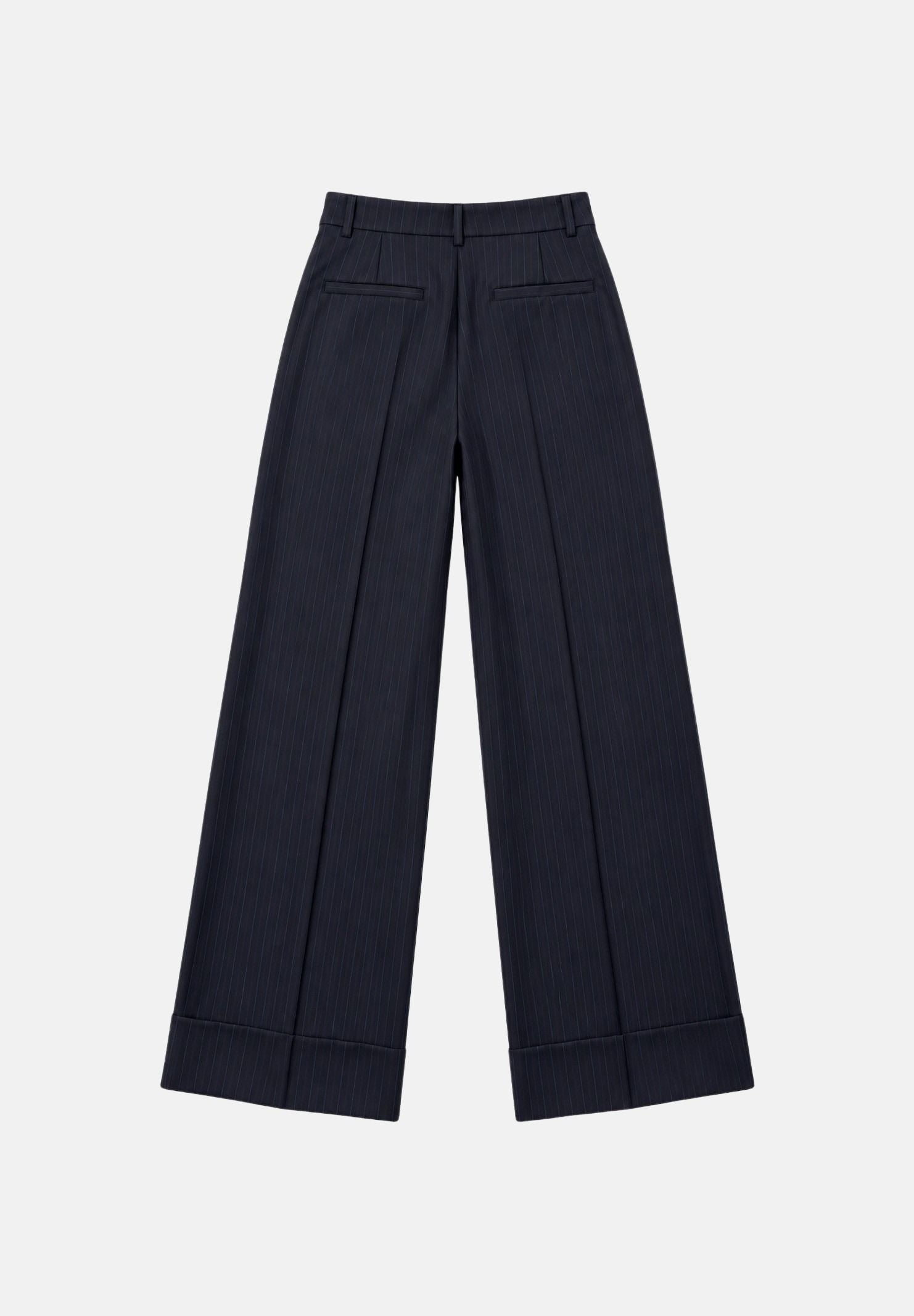 VICOLO Pantaloni WIDE LEG blu navy da donna TAC0218 ACFBLU VICOLO 
