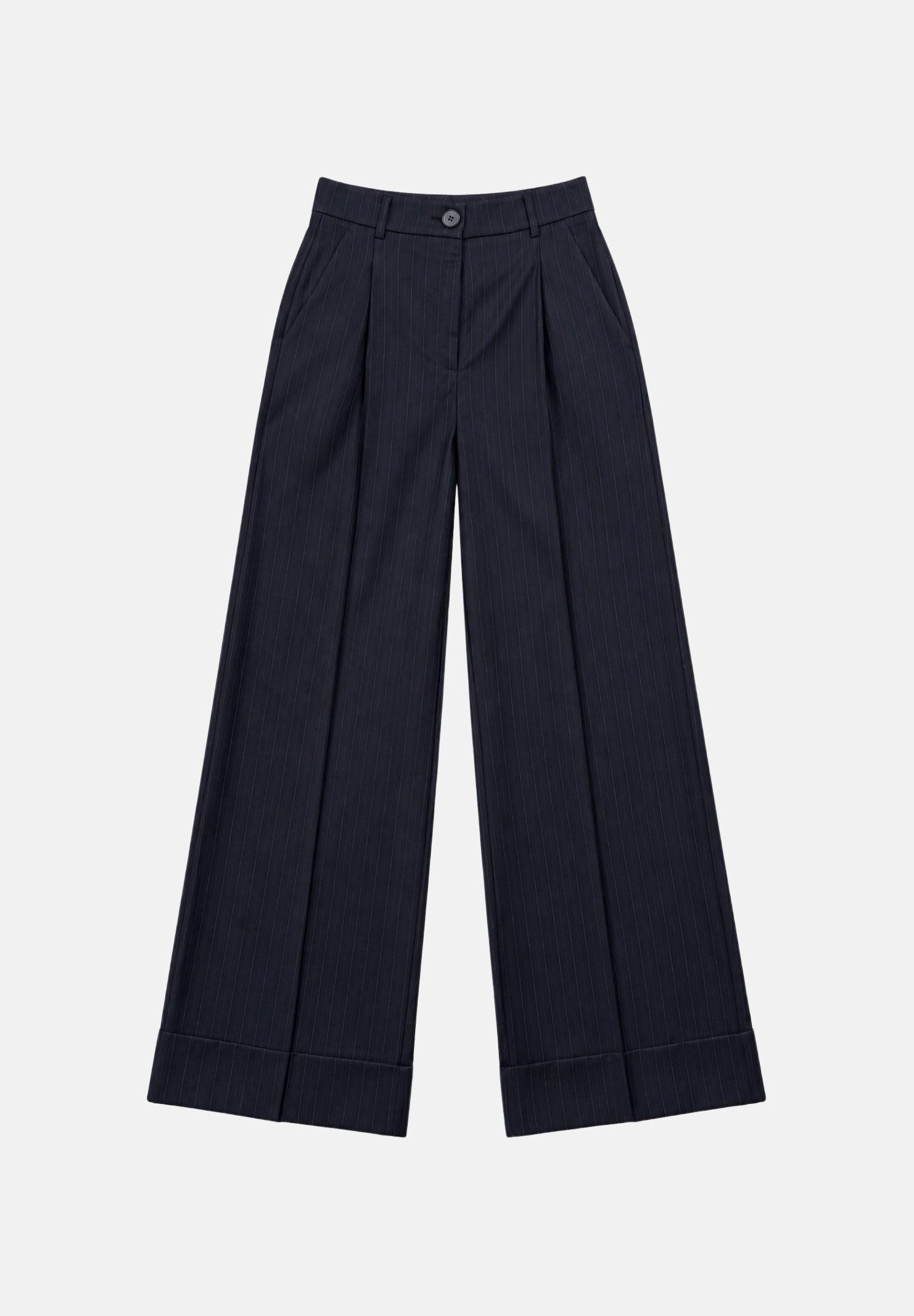 VICOLO Pantaloni WIDE LEG blu navy da donna TAC0218 ACFBLU VICOLO 