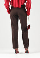VICOLO Pantaloni WIDE LEG  fondente-marrone da donna TAC0403 ACU69 VICOLO 