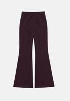 VICOLO Pantaloni flare bordeaux per donna con vita alta e fondo svasato. TAC0407 ACU38 VICOLO 
