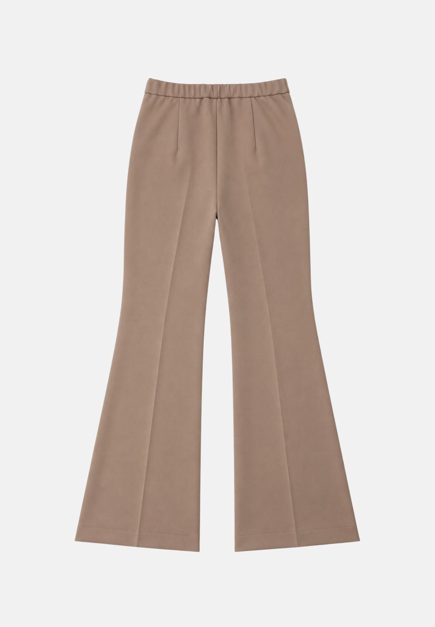 VICOLO Pantaloni flare bordeaux per donna con vita alta e fondo svasato. TAC0407 ACU40 VICOLO 