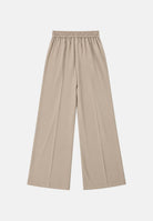 VICOLO Pantaloni palazzo vaniglia per donna con gamba ampia, pinces frontali e linea sartoriale. TAC0409 ACU04 VICOLO 