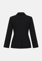 VICOLO Giacca basic nera per donna con revers a lancia, spalline e chiusura monopetto. TAC0419 A99 VICOLO 