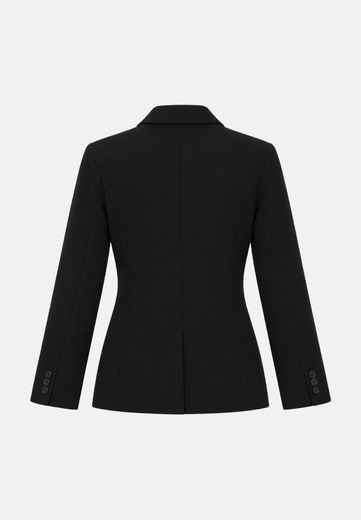 VICOLO Giacca basic nera per donna con revers a lancia, spalline e chiusura monopetto. TAC0419 A99 VICOLO 