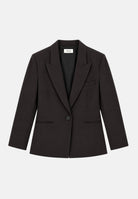 VICOLO Giacca sfiancata con revers a lancia marrone per donna con chiusura monopetto TAC0419 ACU69 VICOLO 