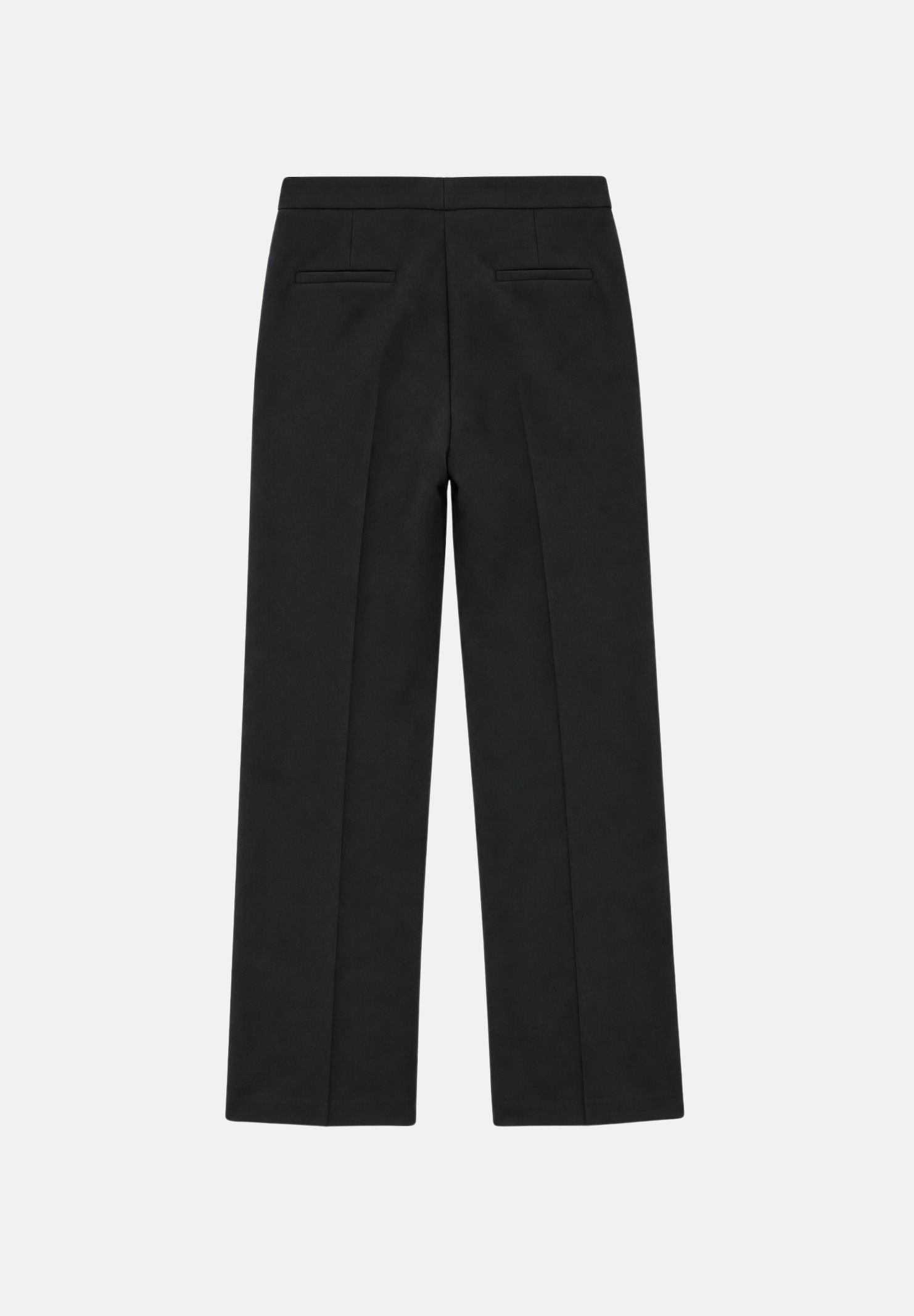 VICOLO Pantaloni  palazzo neri per donna con gamba larga, tasche alla francese e piega stirata. TAC0420 A99 VICOLO 