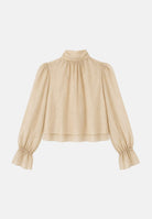 VICOLO Camicia manica lunga vaniglia da donna con collo da annodare e fiocco TAC0430 ACU04 VICOLO 