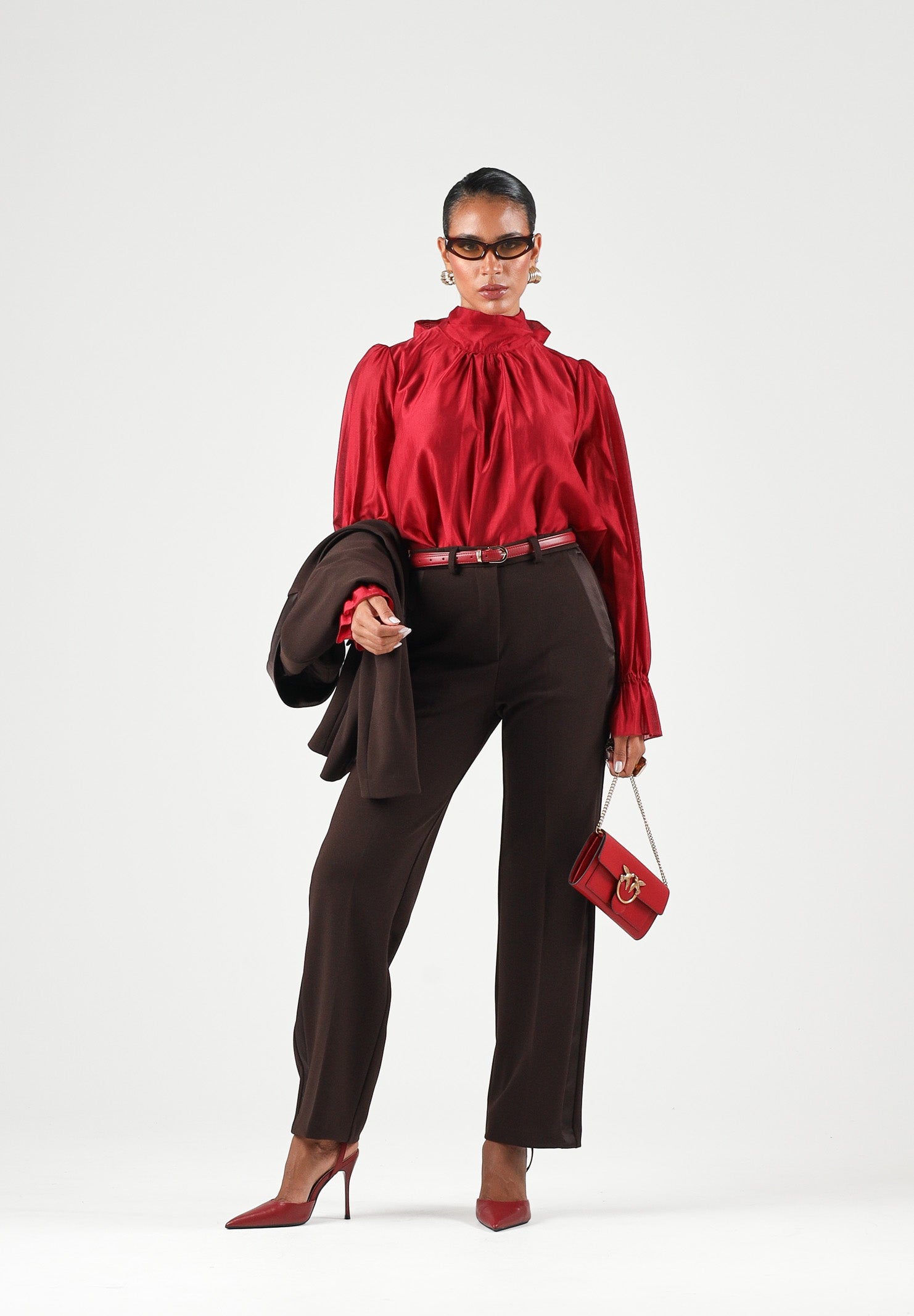 Camicia over fit da donna autunno inverno TAC0430 ACU35 VICOLO 