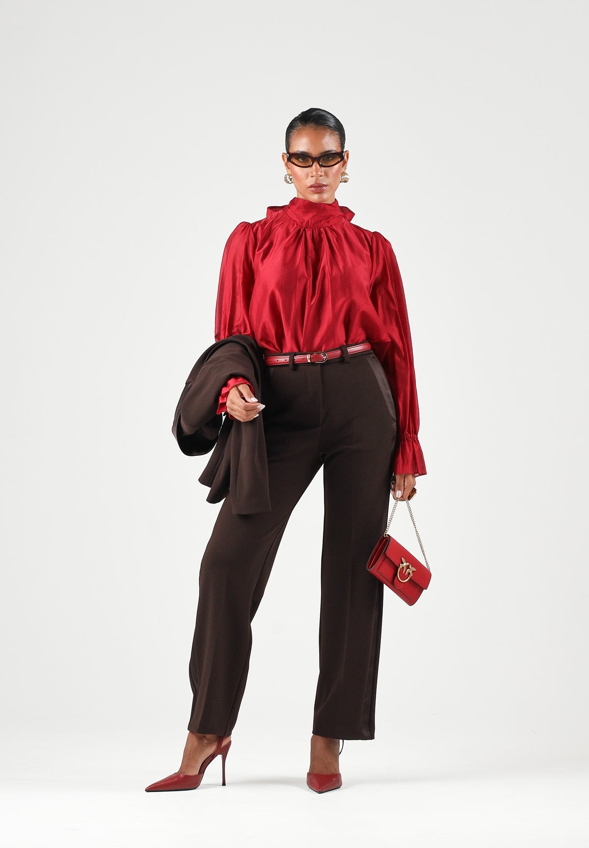 Camicia over fit da donna autunno inverno TAC0430 ACU35 VICOLO 