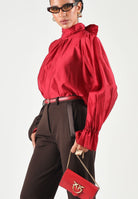 Camicia over fit da donna autunno inverno TAC0430 ACU35 VICOLO 