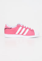 Sneakers SUPERSTAR C bambina bianche e rosa IE0857 . ADIDAS ORIGINALS 