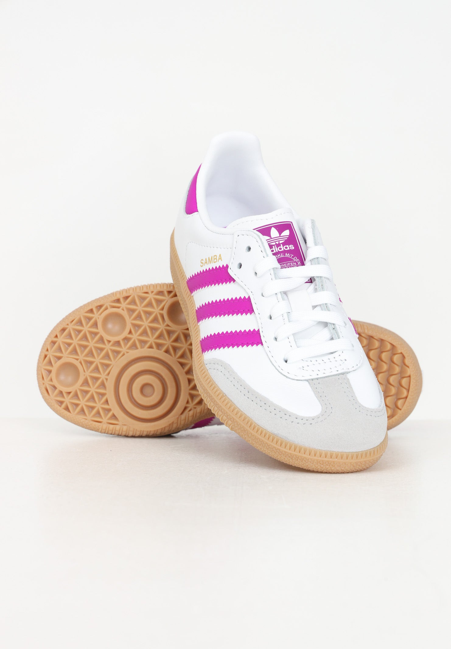 Sneakers Samba OG bianche da bambina IE8848 . ADIDAS ORIGINALS 