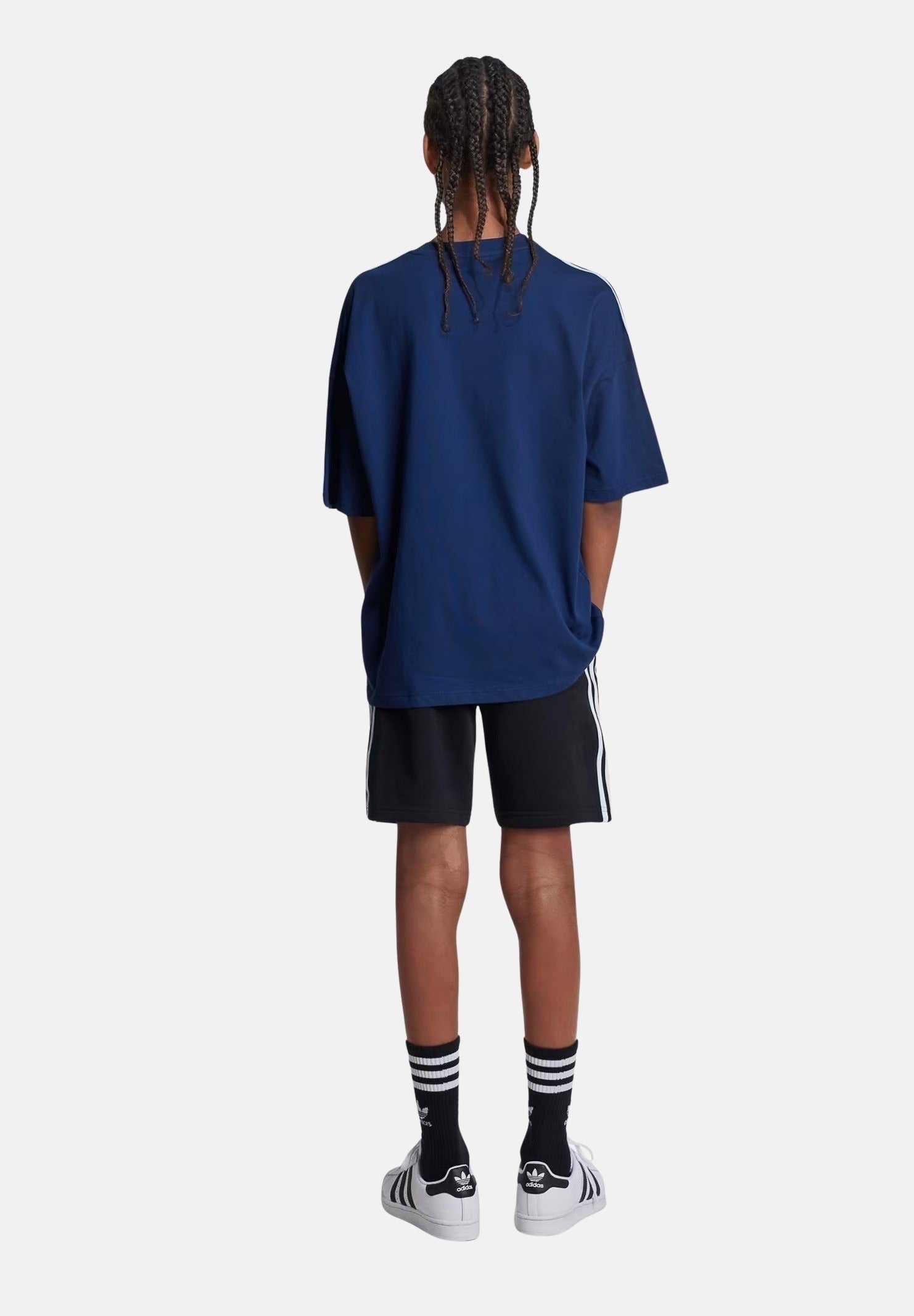 ADIDAS ORIGINALS Shorts sportivo Adicolor nero per bambino e bambina IY7481 . ADIDAS ORIGINALS 