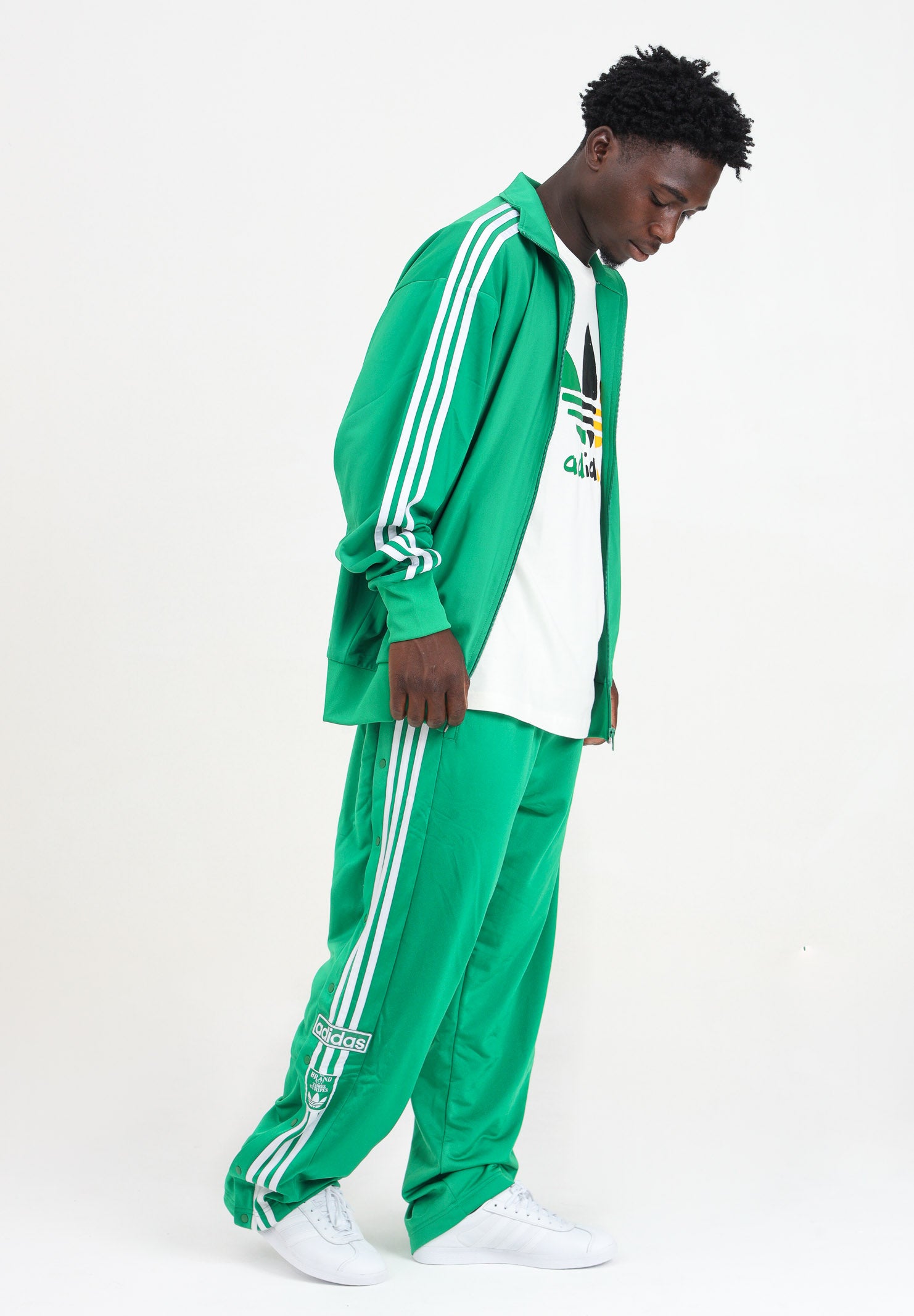 Pantalone sportivo Adibreak verde da uomo IY9923 . ADIDAS ORIGINALS 