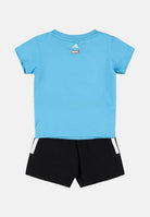 ADIDAS PERFORMANCE Completino ADIDAS MARVEL SPIDER-MAN azzurro e nero da neonato JC6159 . ADIDAS PERFORMANCE 