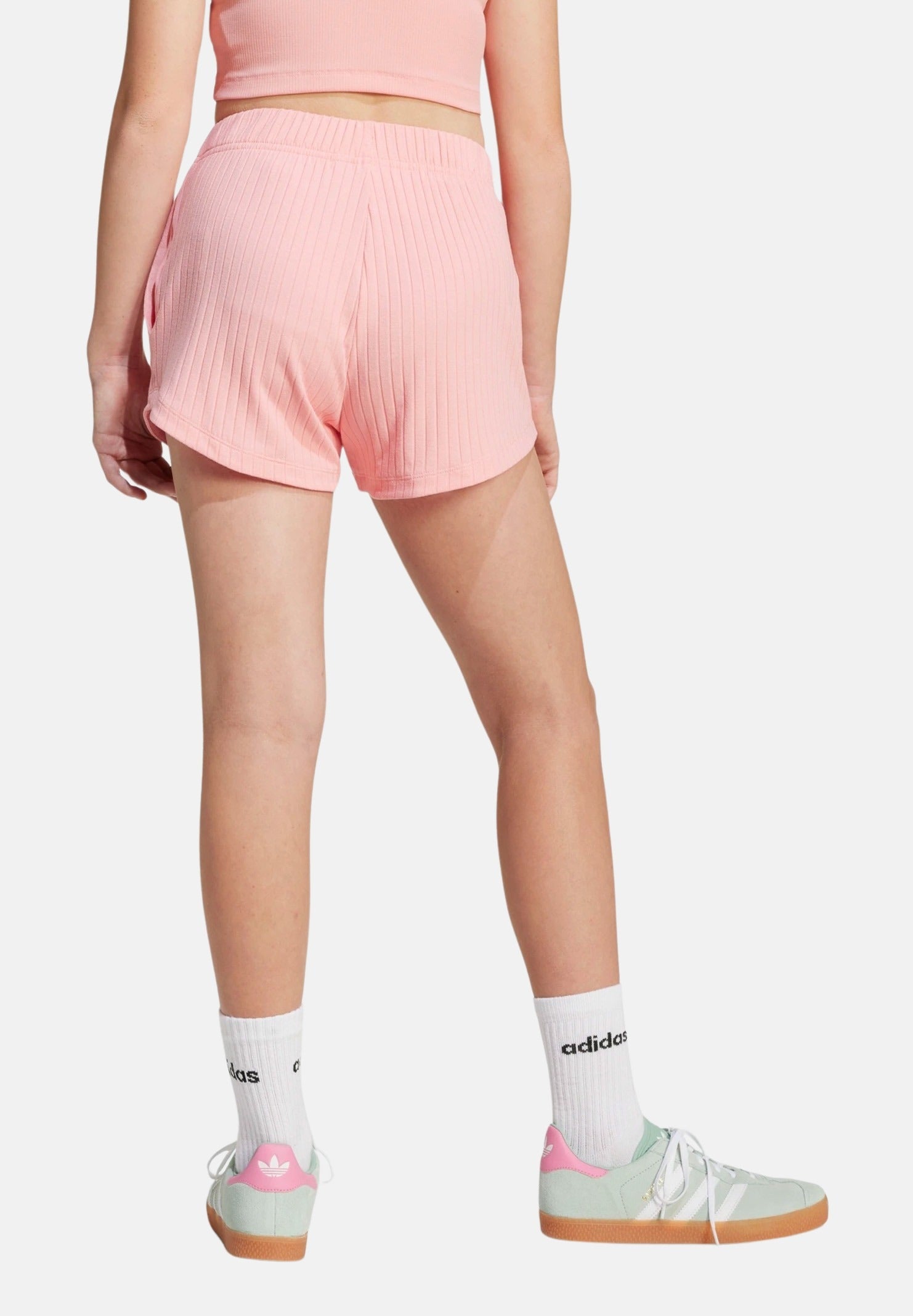 ADIDAS ORIGINALS Shorts Ribbed rosa da bambina JC8434 . ADIDAS ORIGINALS 