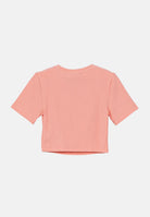 ADIDAS ORIGINALS T-shirt a manica corta Ribbed Crop rosa da bambina JC8441 . ADIDAS ORIGINALS 
