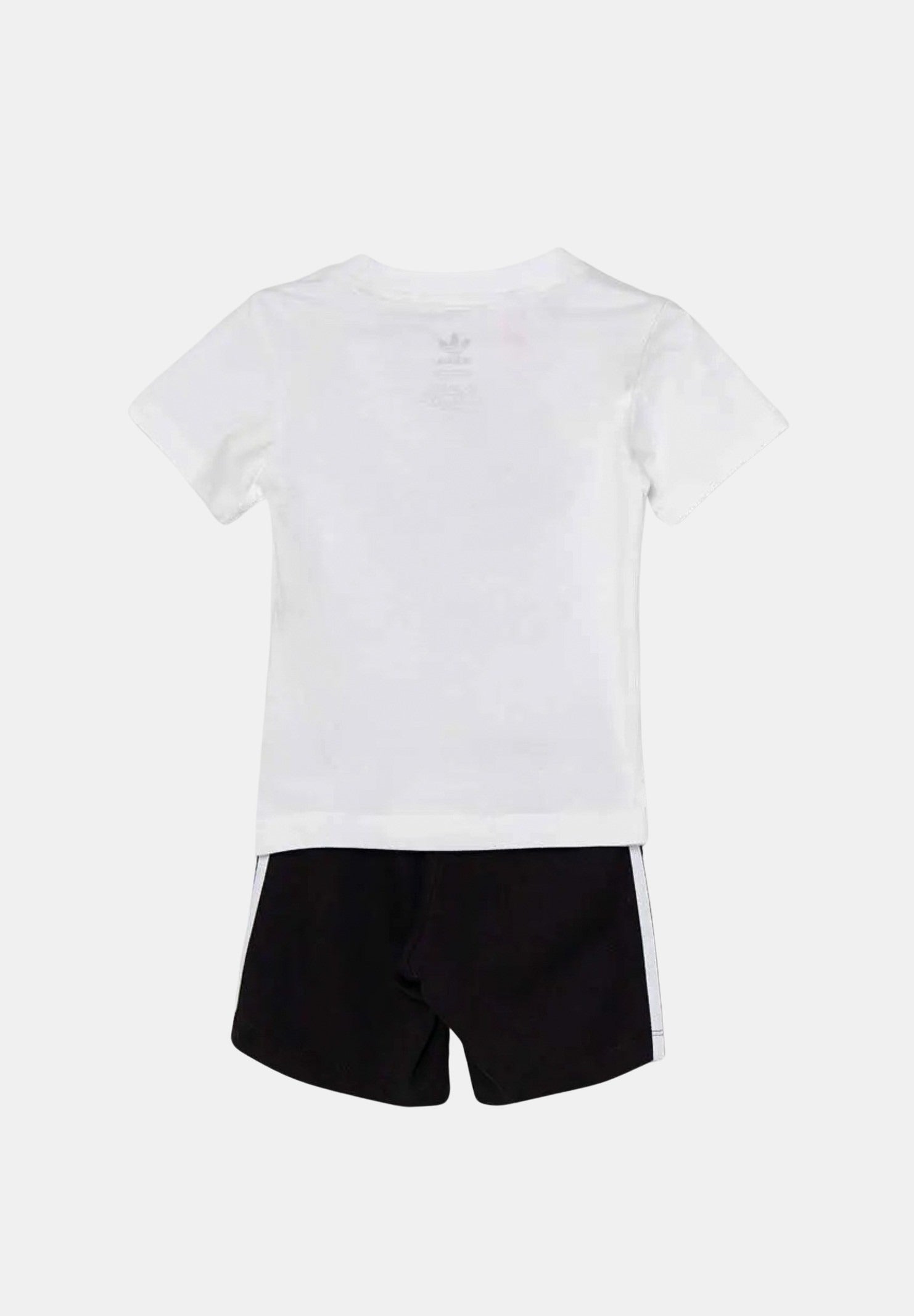 ADIDAS ORIGINALS Completino bianco e nero da neonato con stampa logo JE0521 . ADIDAS ORIGINALS 