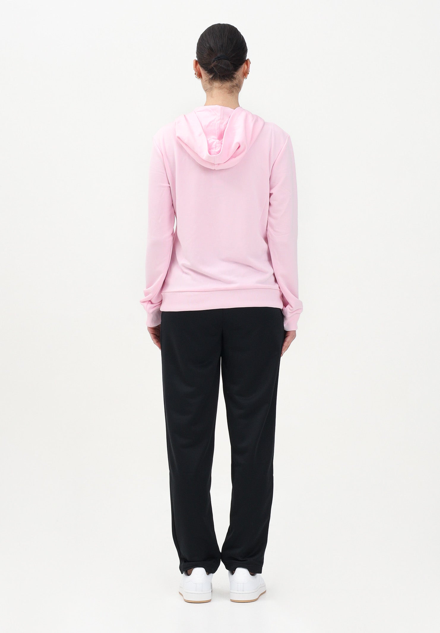 ADIDAS PERFORMANCE Tuta sportiva Essentials Linear rosa e nera da donna JD2702 . ADIDAS PERFORMANCE 