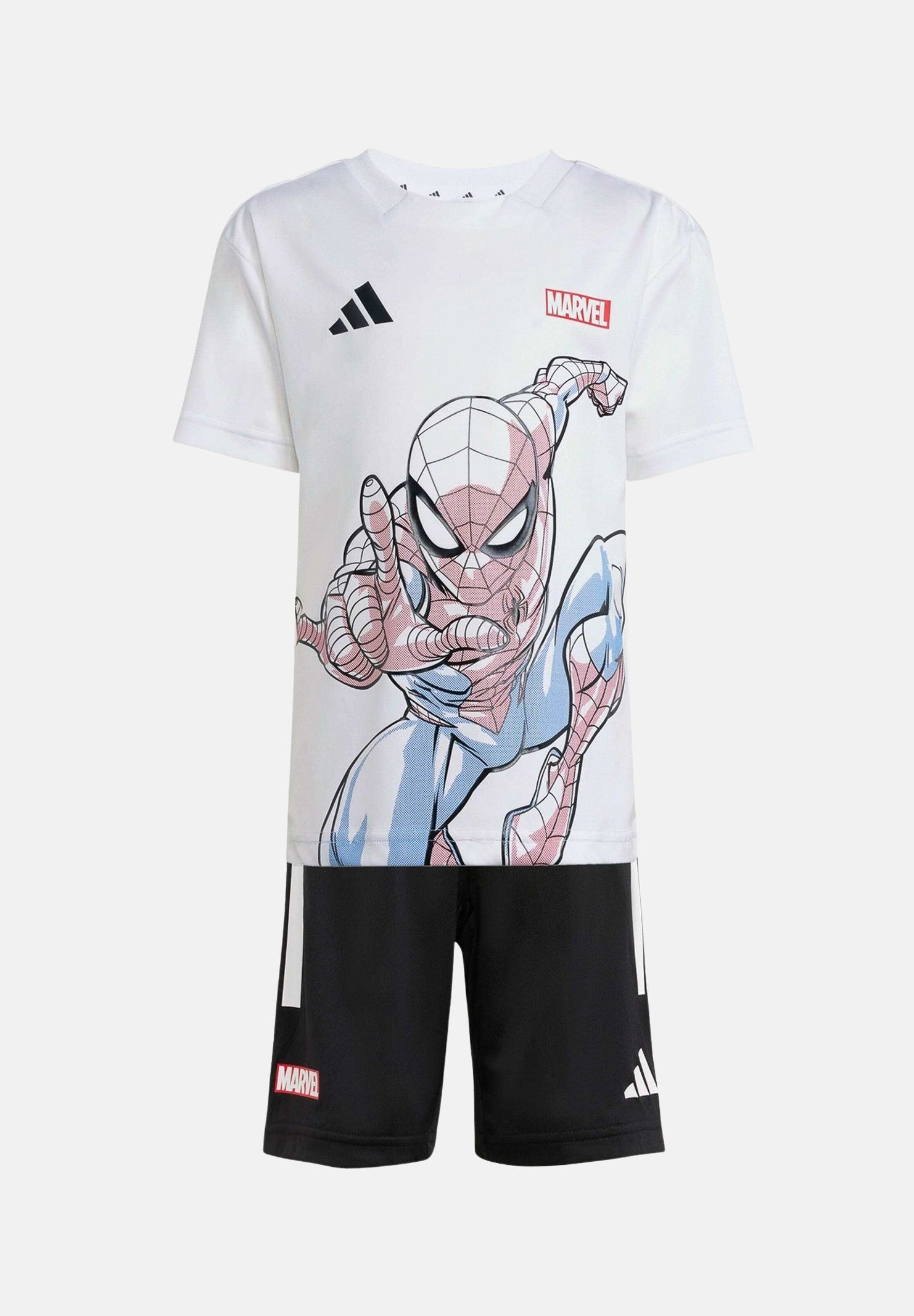 ADIDAS PERFORMANCE Completino ADIDAS MARVEL SPIDER-MAN bianco e nero da bambino JF3655 . ADIDAS PERFORMANCE 