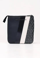 ARMANI EXCHANGE Borsello blu notte da uomo con motivo geometrico e logo XM000164AF11935 MB051 ARMANI EXCHANGE 