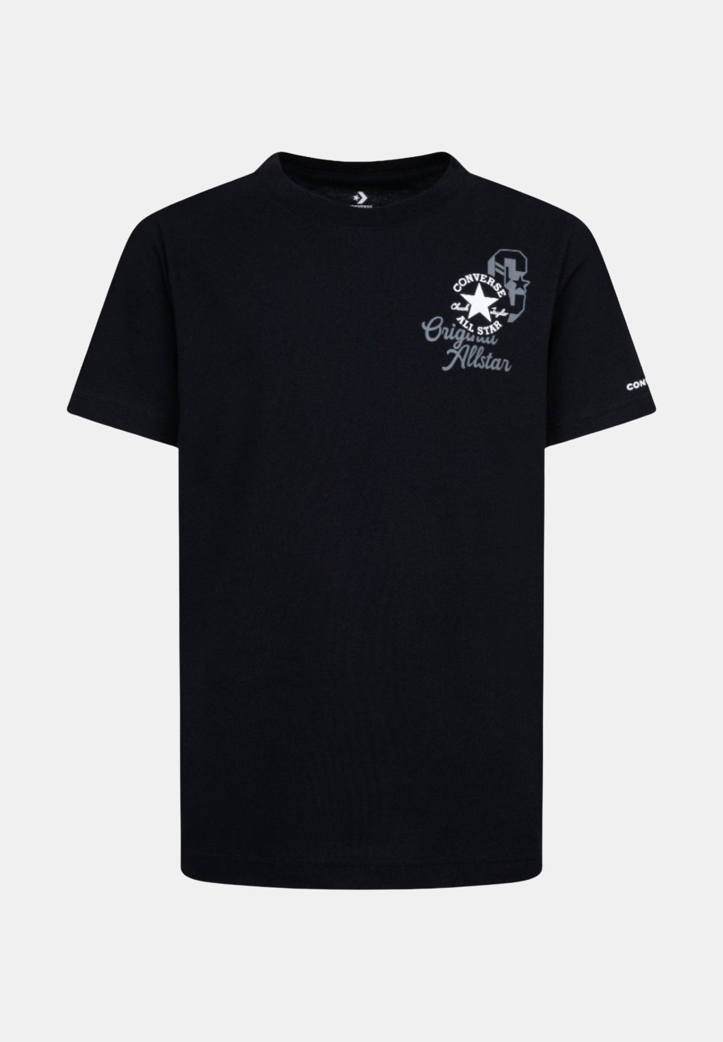 CONVERSE T-shirt a manica corta RETRÒ nera per bambino e bambina 9CG911 023 CONVERSE 
