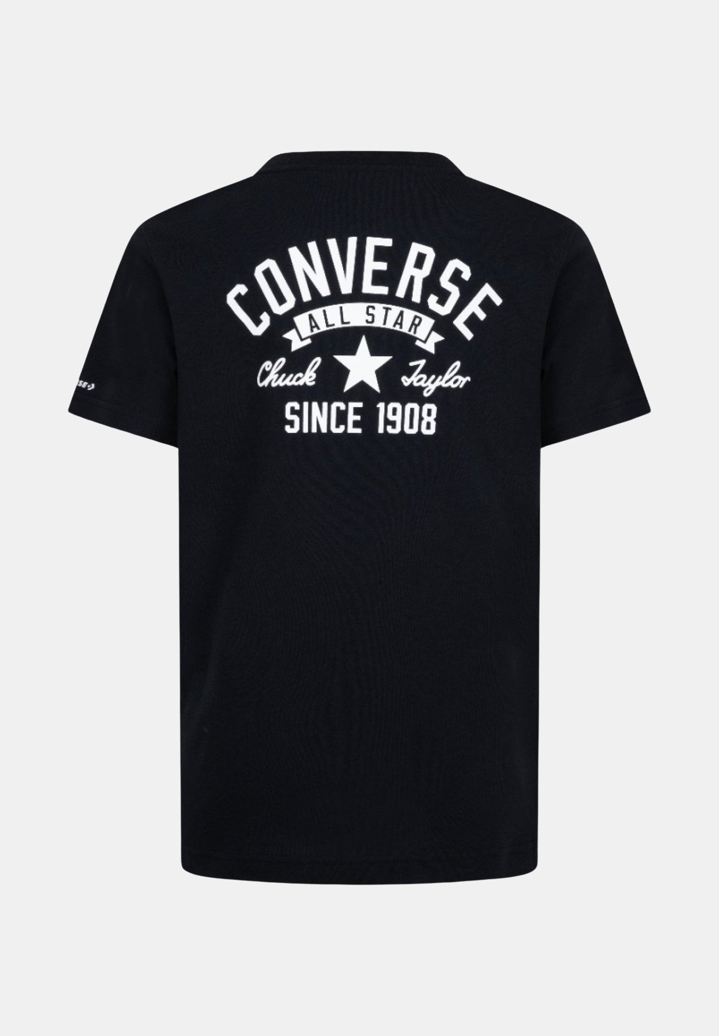 CONVERSE T-shirt a manica corta RETRÒ nera per bambino e bambina 9CG911 023 CONVERSE 