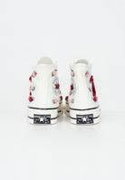 CONVERSE Sneakers CHUCK 70 ROSES bianche da donna A10637C . CONVERSE 