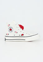 CONVERSE Sneakers CHUCK 70 ROSES bianche da donna A10637C . CONVERSE 