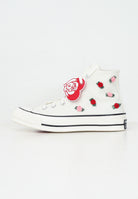 CONVERSE Sneakers CHUCK 70 ROSES bianche da donna A10637C . CONVERSE 