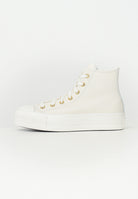 CONVERSE Sneakers Chuck Taylor All Star Lift Platform Golden Hits panna da donna A12764C . CONVERSE 