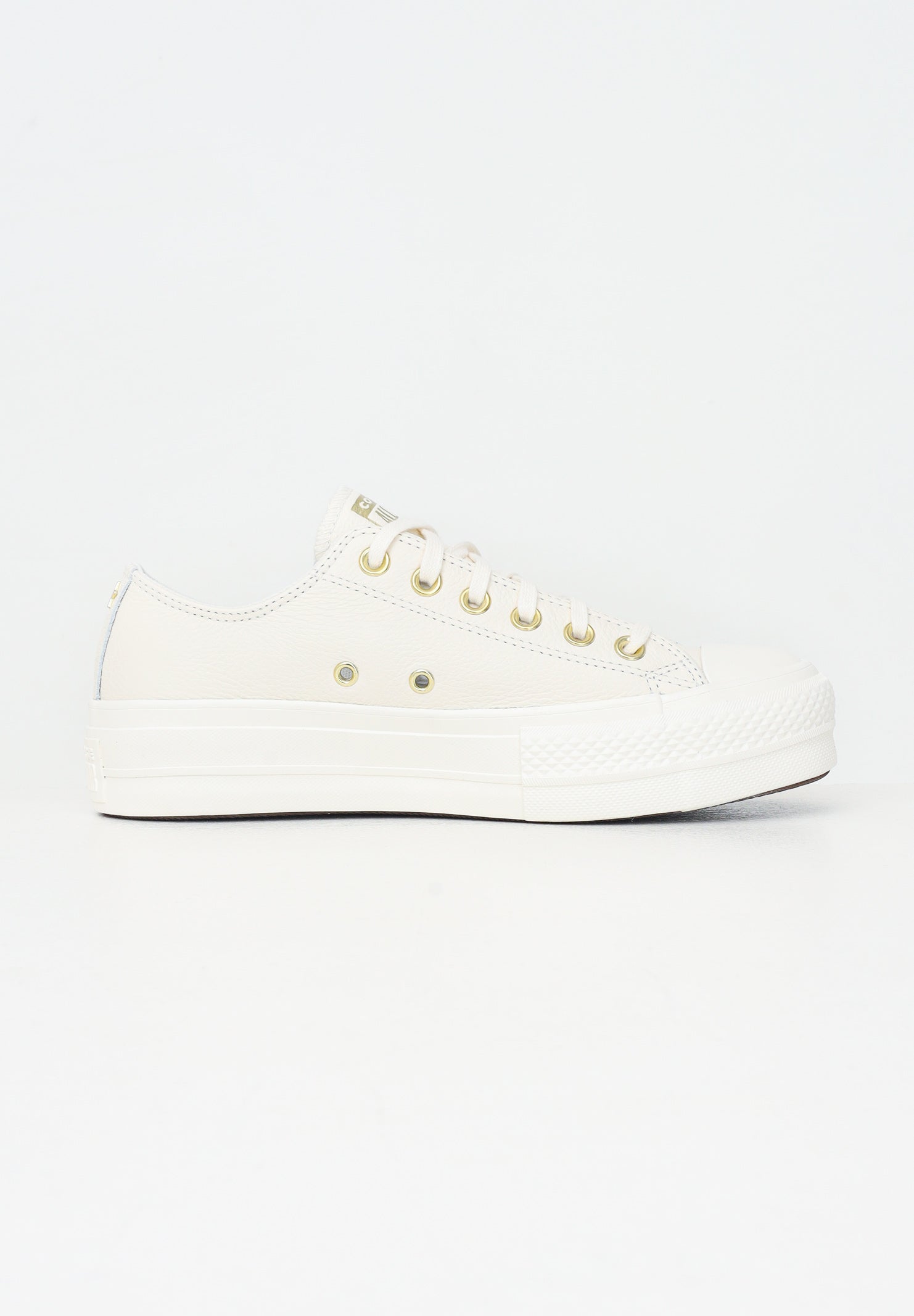 CONVERSE Sneakers CHUCK TAYLOR ALL STAR LIFT PLATFORM GOLD panna da donna A12765C . CONVERSE 