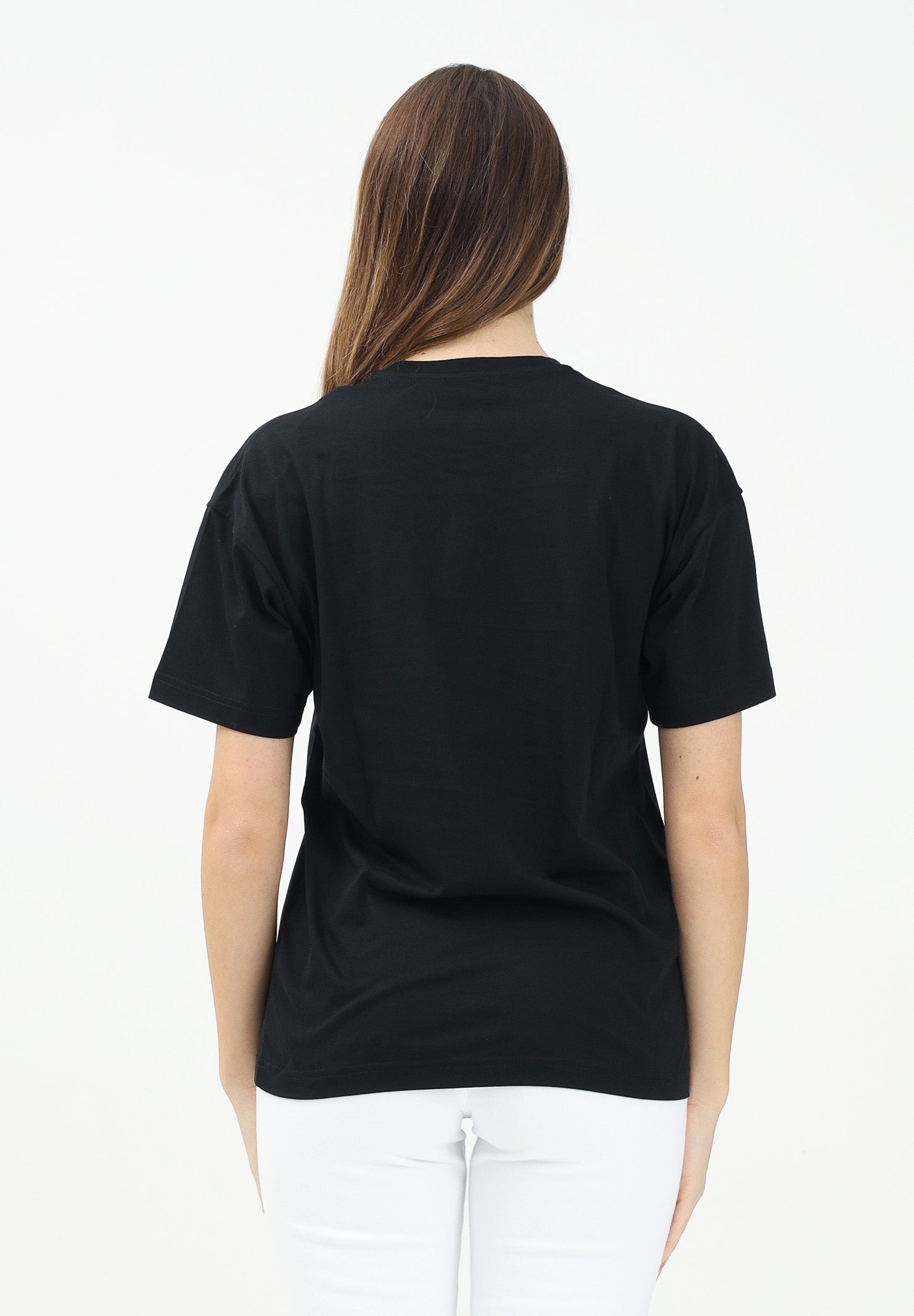 DIESEL T-shirt a manica corta Tmarcus Over nera per donna, ragazzi e bambini J0202200YI9 K900 DIESEL 