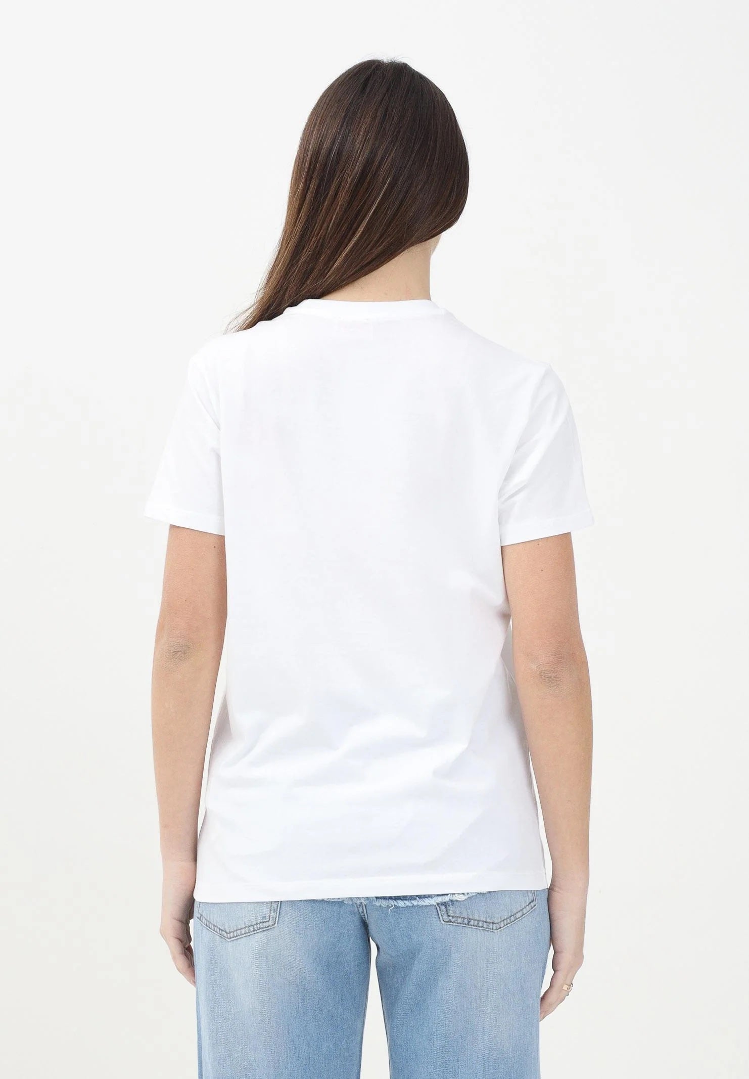 DIESEL T-shirt a manica corta bianca per donna, ragazzi e bambini con logo Diesel J02078KYATR K100 DIESEL 
