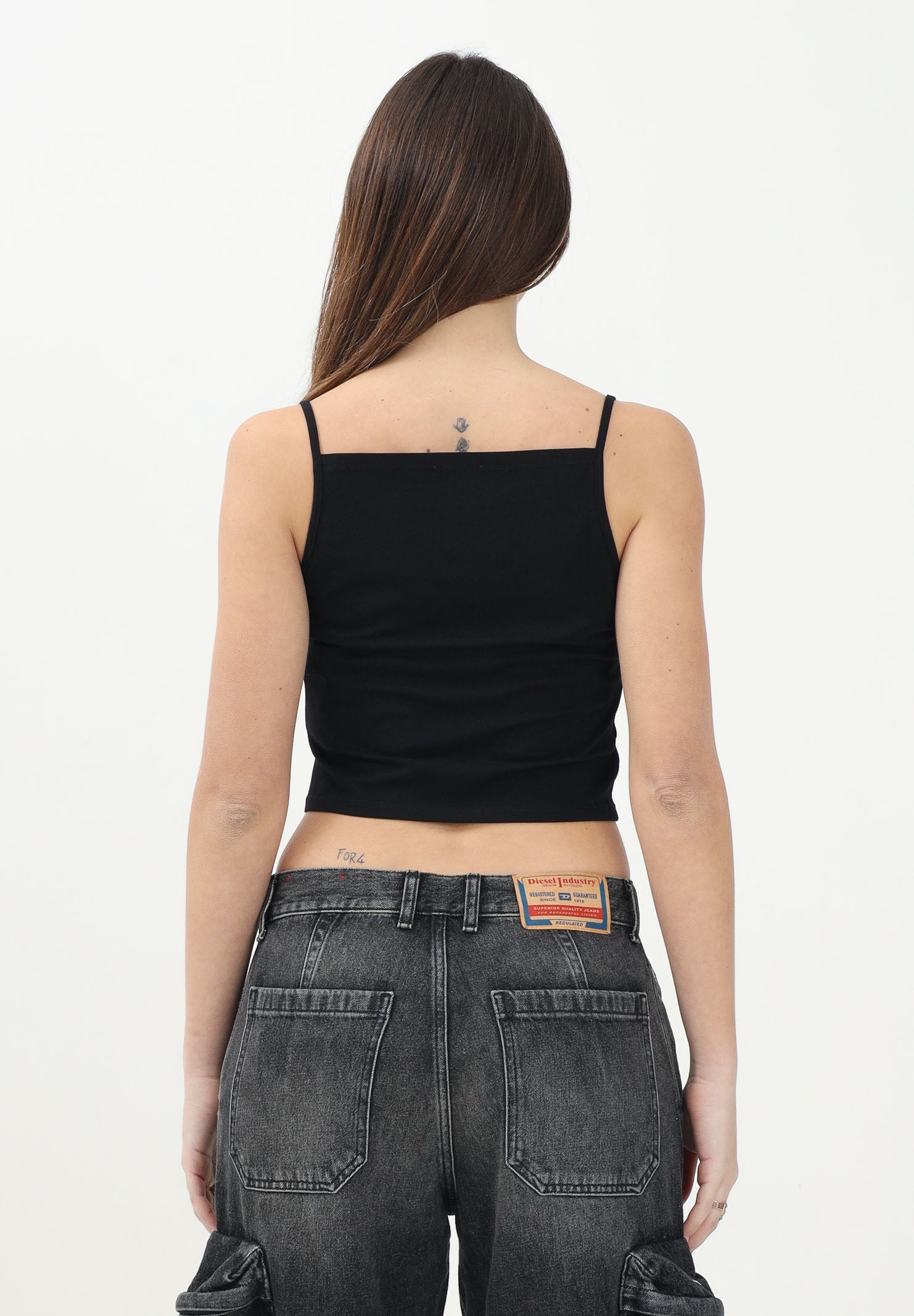 DIESEL Canotta Trind nera per donna, ragazze e bambine J022010AFAA K900 DIESEL 