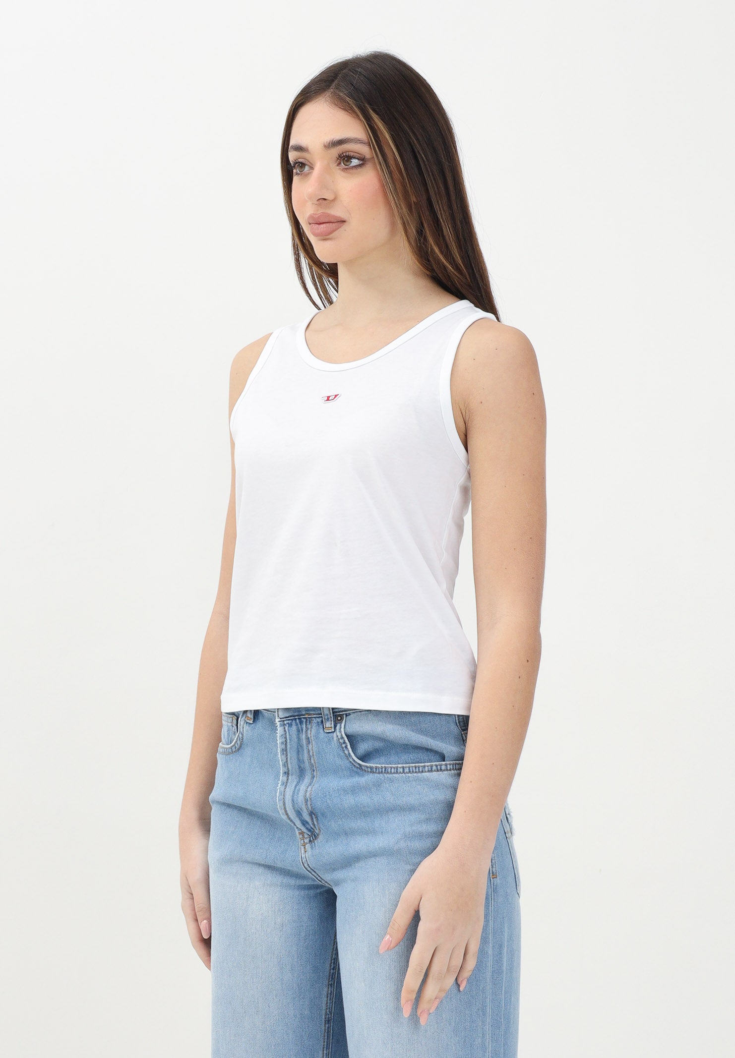 DIESEL Canotta Taspyrd bianca per donna, ragazze e bambine J022380GRAI K100 DIESEL 