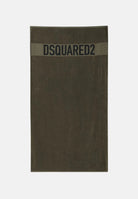 DSQUARED2 Telo mare verde mimetico per uomo e donna con logo D7P005980 307 DSQUARED2 
