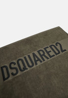 DSQUARED2 Telo mare verde mimetico per uomo e donna con logo D7P005980 307 DSQUARED2 