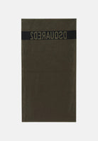 DSQUARED2 Telo mare verde mimetico per uomo e donna con logo D7P005980 307 DSQUARED2 