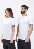 DSQUARED2 T-shirt a manica corta bianca per uomo e donna con manica logata D9M3S5770 110 DSQUARED2 
