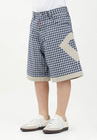 DSQUARED2 Bermuda a quadretti blu e bianchi per donna, ragazzi e bambini rifinito da logo DQ2718D0ABP DQ870 DSQUARED2 