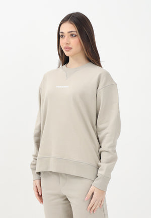 DSQUARED2 Felpa girocollo beige per donna, ragazzi e bambini con stampa logo DQ2739D0094 DQ717 DSQUARED2 