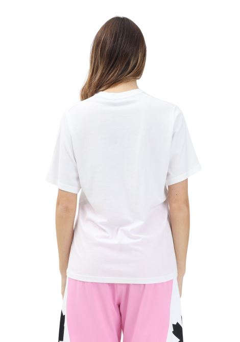 DSQUARED2 T-shirt a manica corta bianca per donna, ragazzi e bambini con stampa logo su foglia d'acero DQ2743D0AC7 DQ100 DSQUARED2 