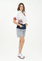 Bermuda in pile grigio e in denim per donna, ragazzi e bambini DQ2769D0ACI DQ937 DSQUARED2 