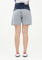 Bermuda in pile grigio e in denim per donna, ragazzi e bambini DQ2769D0ACI DQ937 DSQUARED2 